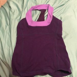purple lululemon workout tank